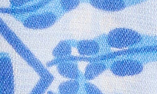 Area Stars Abstract Print Scarf In Blue