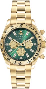 PHILIPP PLEIN Nobile Chronograph Two Tone Bracelet Watch, 43mm