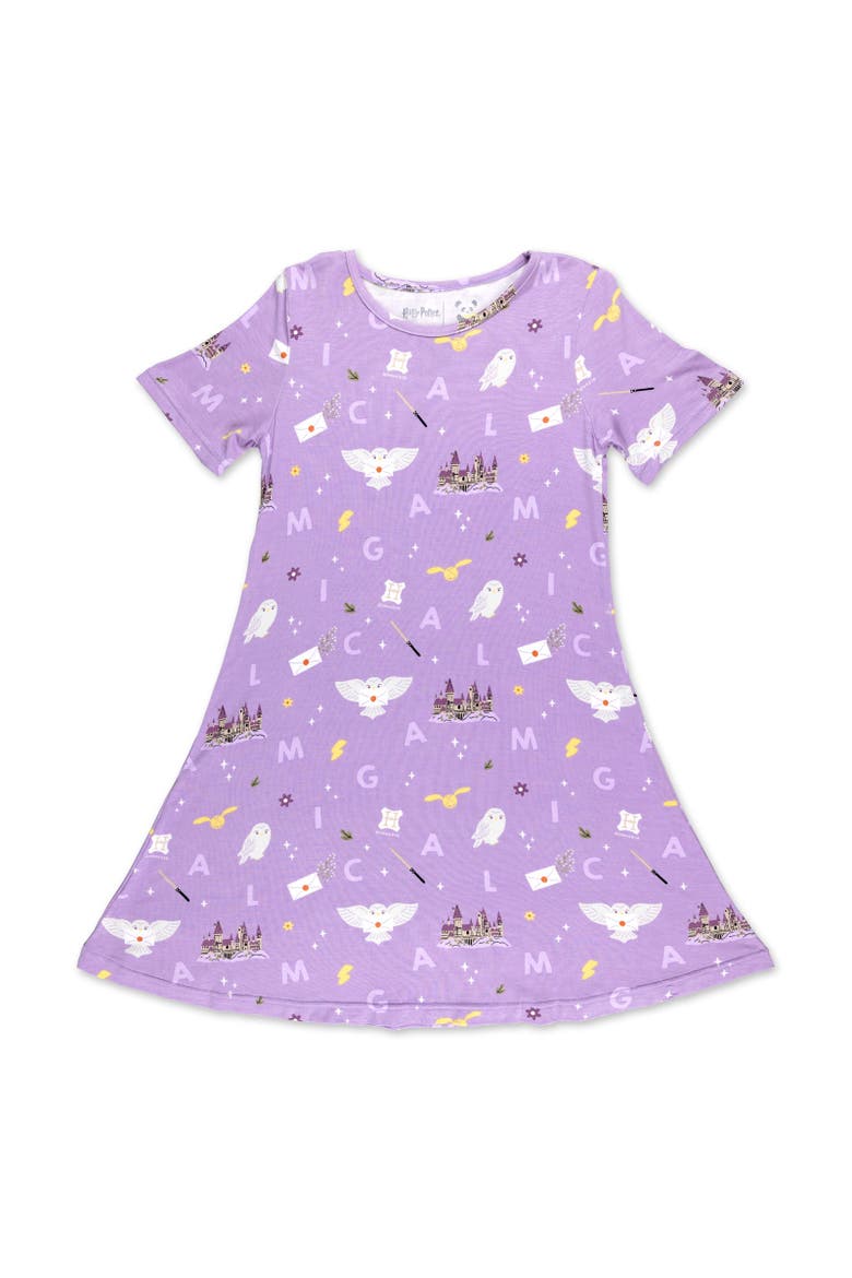 Kids' Hedwig's Magical Mail Short Sleeve Dress, Main, color, Hedwig's Magical Mail