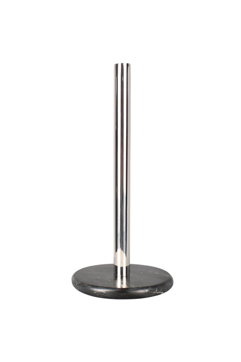 Avery Modern Classic Metal with Non Slip Weighted Marble Base Paper Towel Holder, Main, color, Chrome / Black Marble