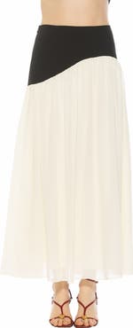 Alexia Admor Eris Asymmetric Drop Waist Maxi Skirt