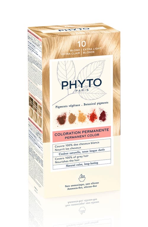 Phytocolor Permanent Hair Color in 10 Extra Light Blonde 