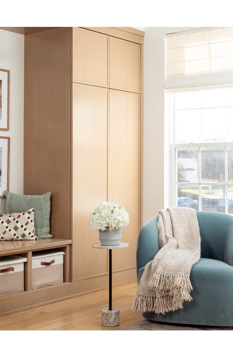 CocoBella Ryann RealTouch Hydrangea Arrangement, Alternate, color, Snow