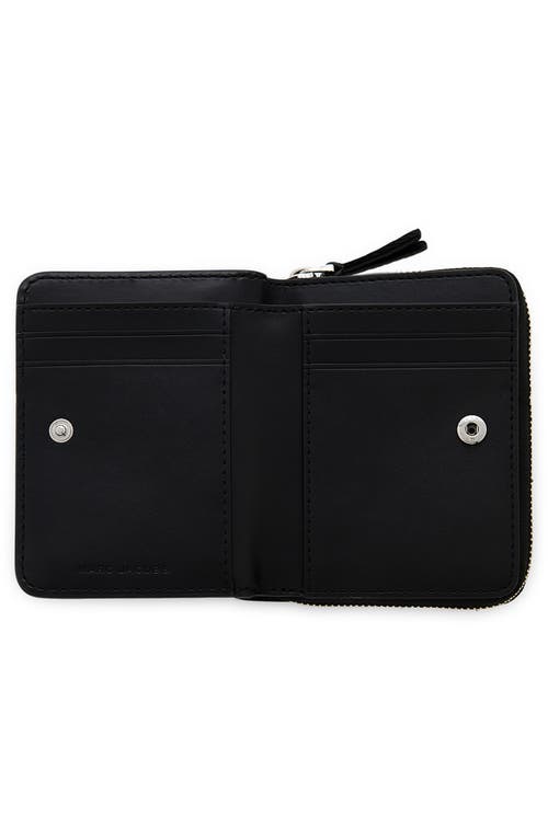 Marc Jacobs The Mini Compact Wallet In Black/white