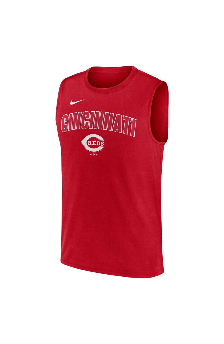 Nike Men's Nike Red Cincinnati Reds Knockout Performance Muscle Tank Top, Alternate, color, Red