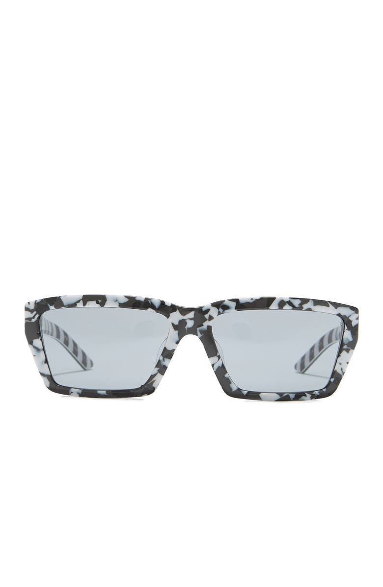 Prada 56mm Rectangle Sunglasses, Alternate, color,