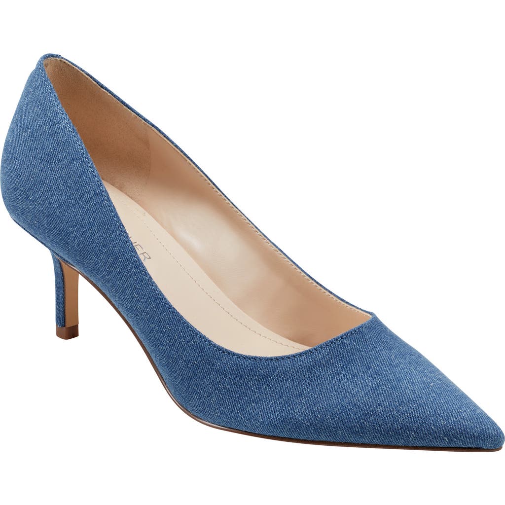 Marc Fisher Alola Pointed Toe Pump In Blue