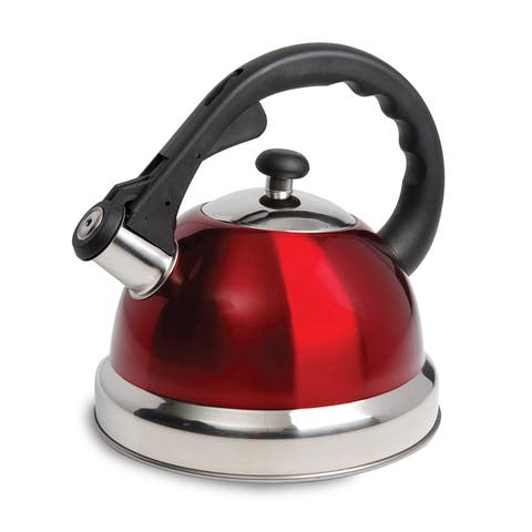 Claale 2.2 Quart Stainless Steel Whistling Tea Kettle  with Nylon Handle