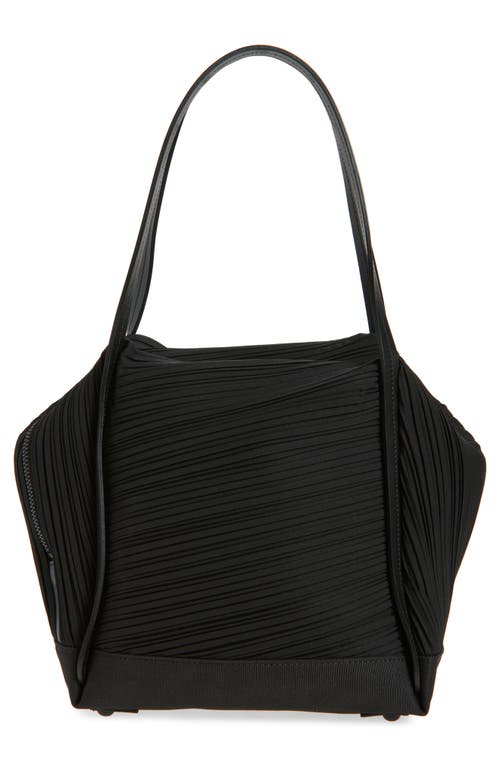 Issey Miyake Pleats Please  Bias Pleated Handbag Pp57ag552 In Black