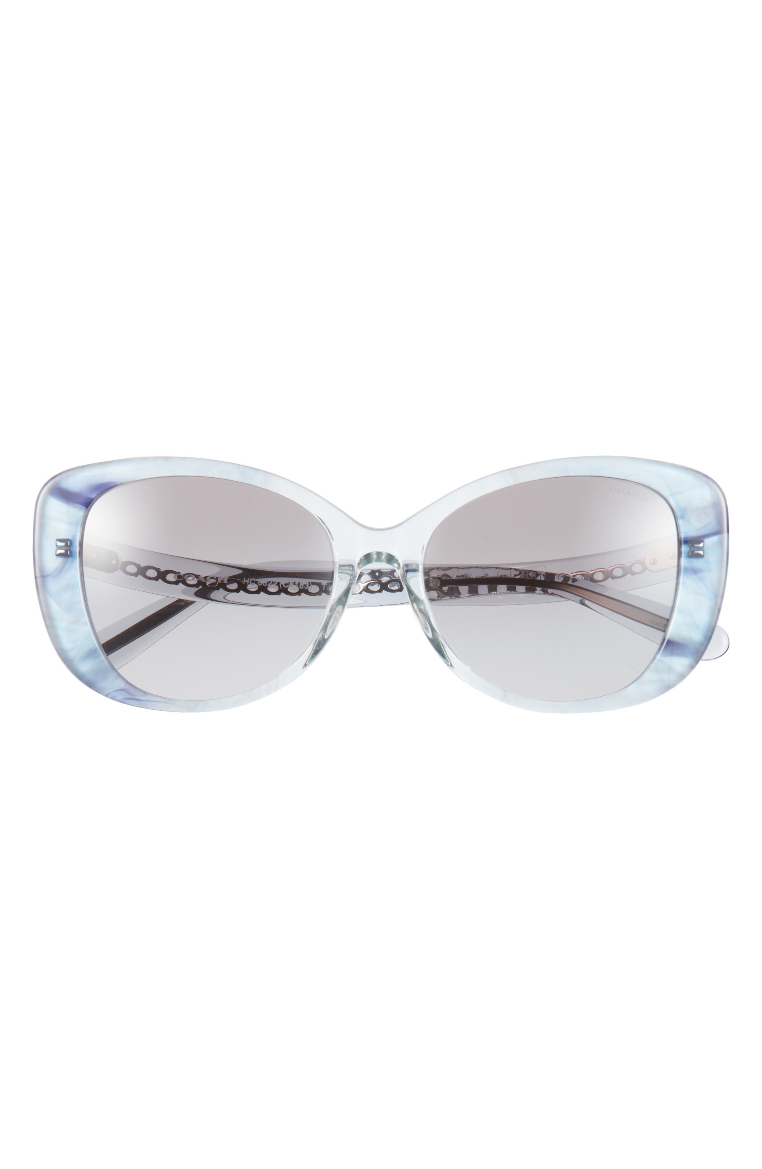 COACH 57mm Rectangle Sunglasses