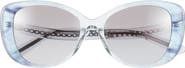 COACH 57mm Rectangle Sunglasses