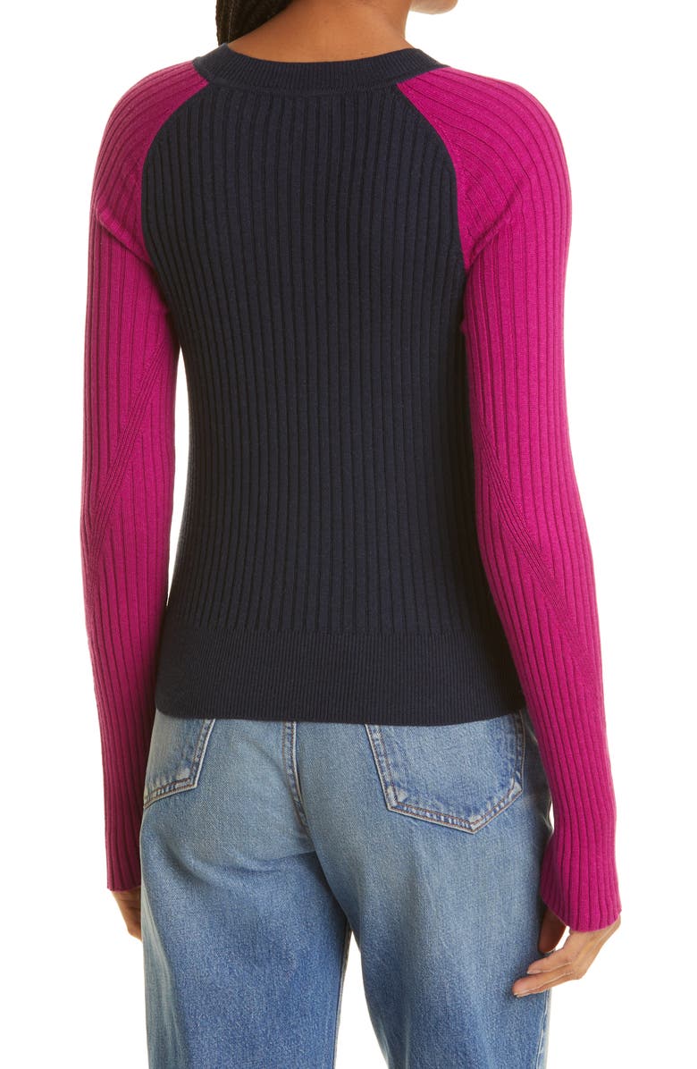 rag & bone Navaya Cotton & Cashmere Long Sleeve Sweater, Alternate, color,