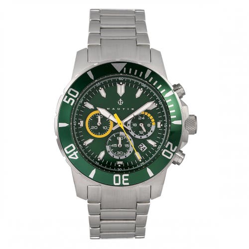 Nautis Dive Chrono 500 Chronograph Bracelet Watch In Green