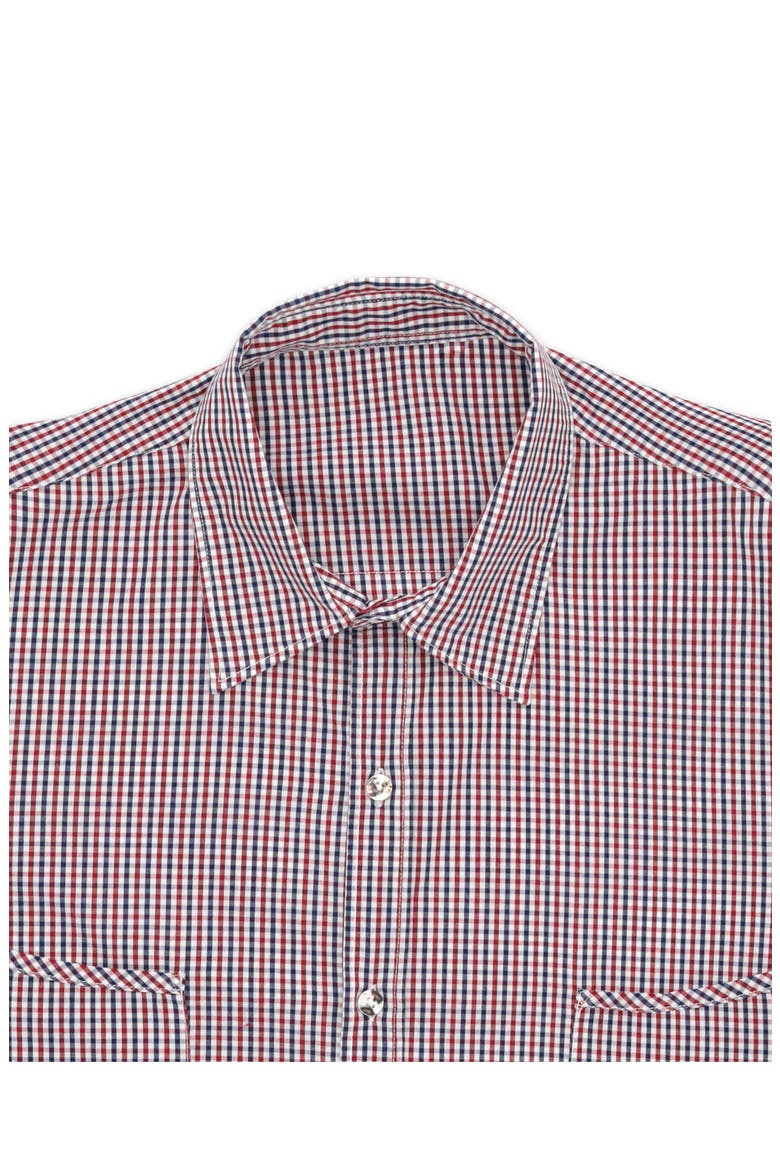 Liam Cotton Chest Pocket Shirt, Alternate, color, RED
