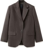 MANGO Pinstripe Suit Blazer