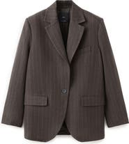 MANGO Pinstripe Suit Blazer