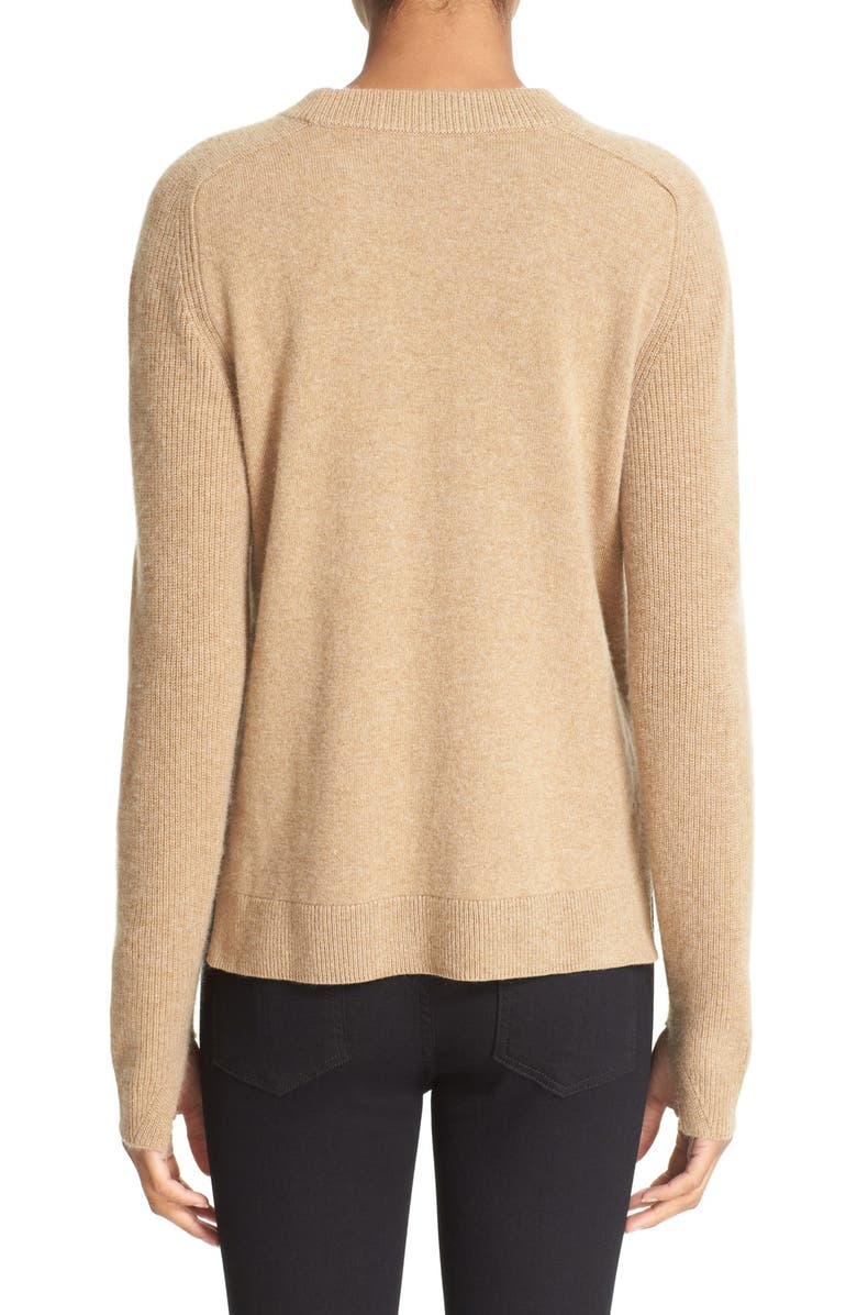 rag & bone 'Valentina' High/Low Cashmere Sweater, Alternate, color, 