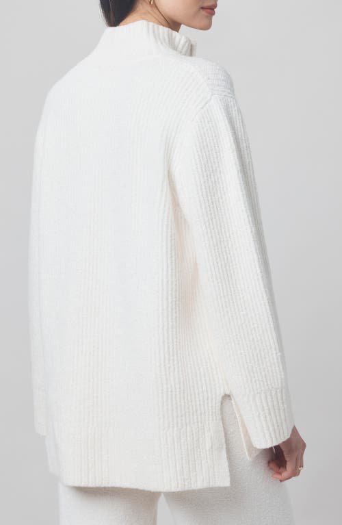 Splendid X @cellajaneblog Quarter Zip Sweater In White