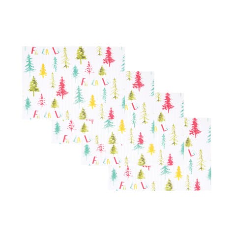 Winter Wonderland Placemats Set of 4, 14" x 20"
