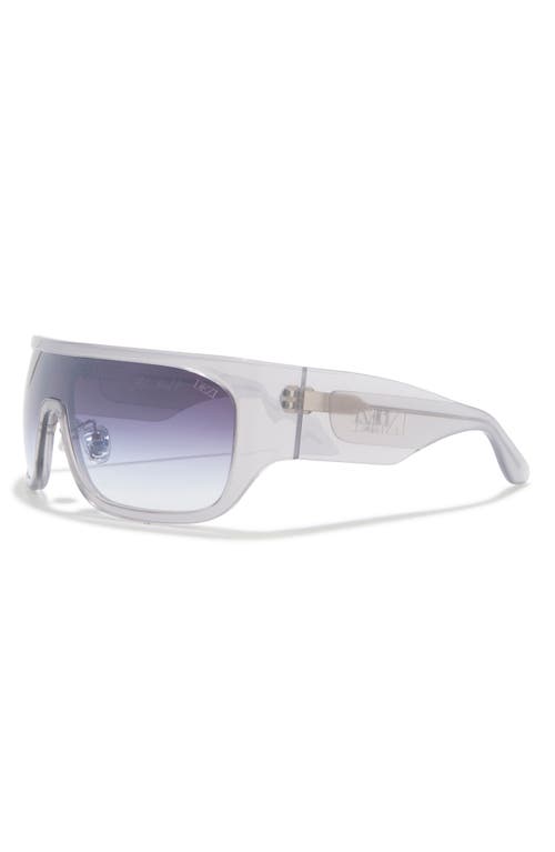 Dezi Blockdt 127mm Oversize Shield Sunglasses In Gray