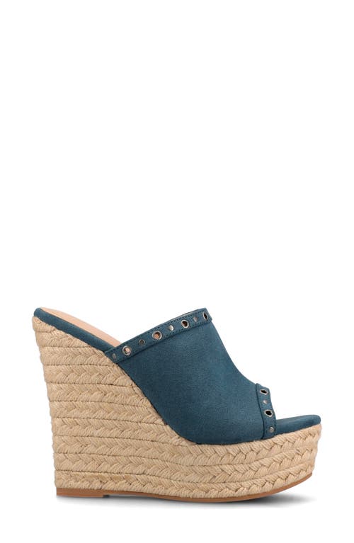 JOURNEE COLLECTION JOURNEE COLLECTION YARI PLATFORM WEDGE ESPADRILLE SANDAL 