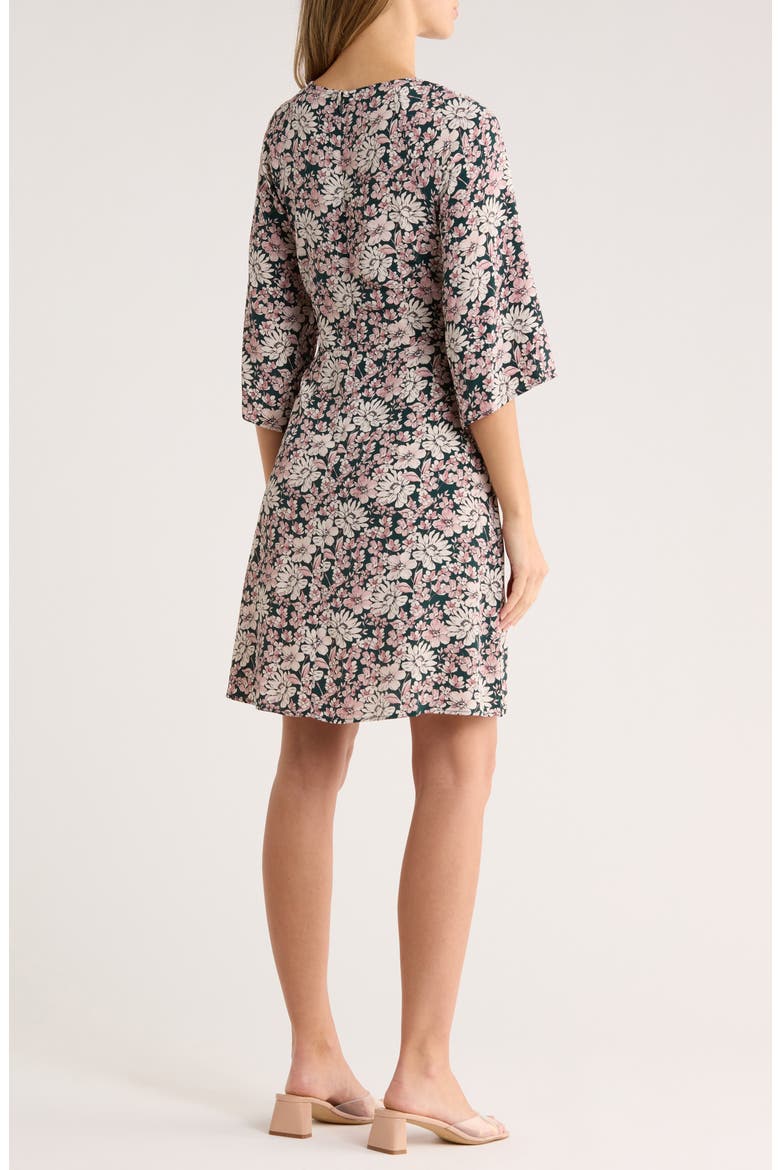 Raglan Sleeve Midi Dress, Alternate, color, ROSE