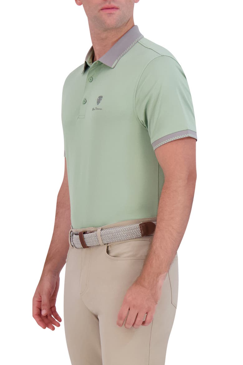 Checker Rib Air Piquè Golf Polo, Alternate, color, SAGE