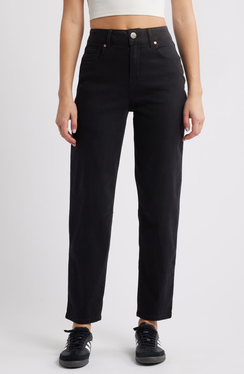 1822 Denim High Waist Ankle Barrel Jeans, Main, color, Sterling