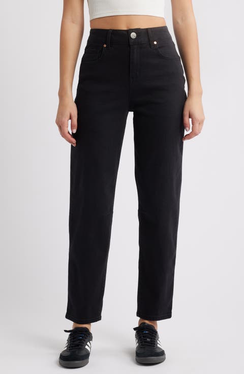 High Waist Ankle Barrel Jeans (Unique)