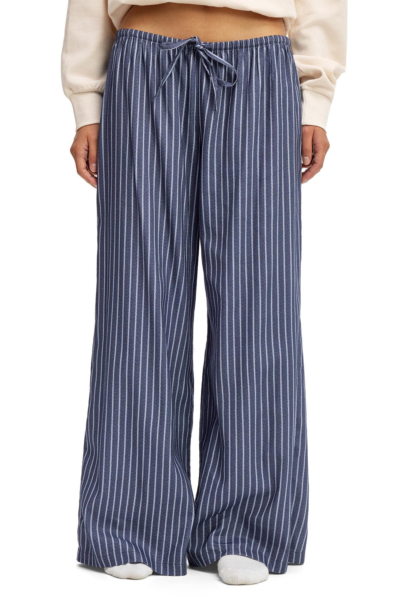 selected Gerry Stripe Steely Blue