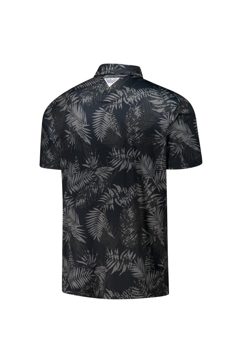 Men's Columbia Black Georgia Bulldogs PFG Super Terminal Tackle™ Omni-Shade™ Bangalows Polo, Alternate, color, Black
