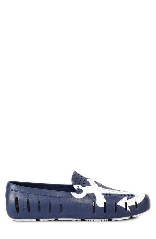 Floafers Country Club Molded Driver Loafer In Blue
