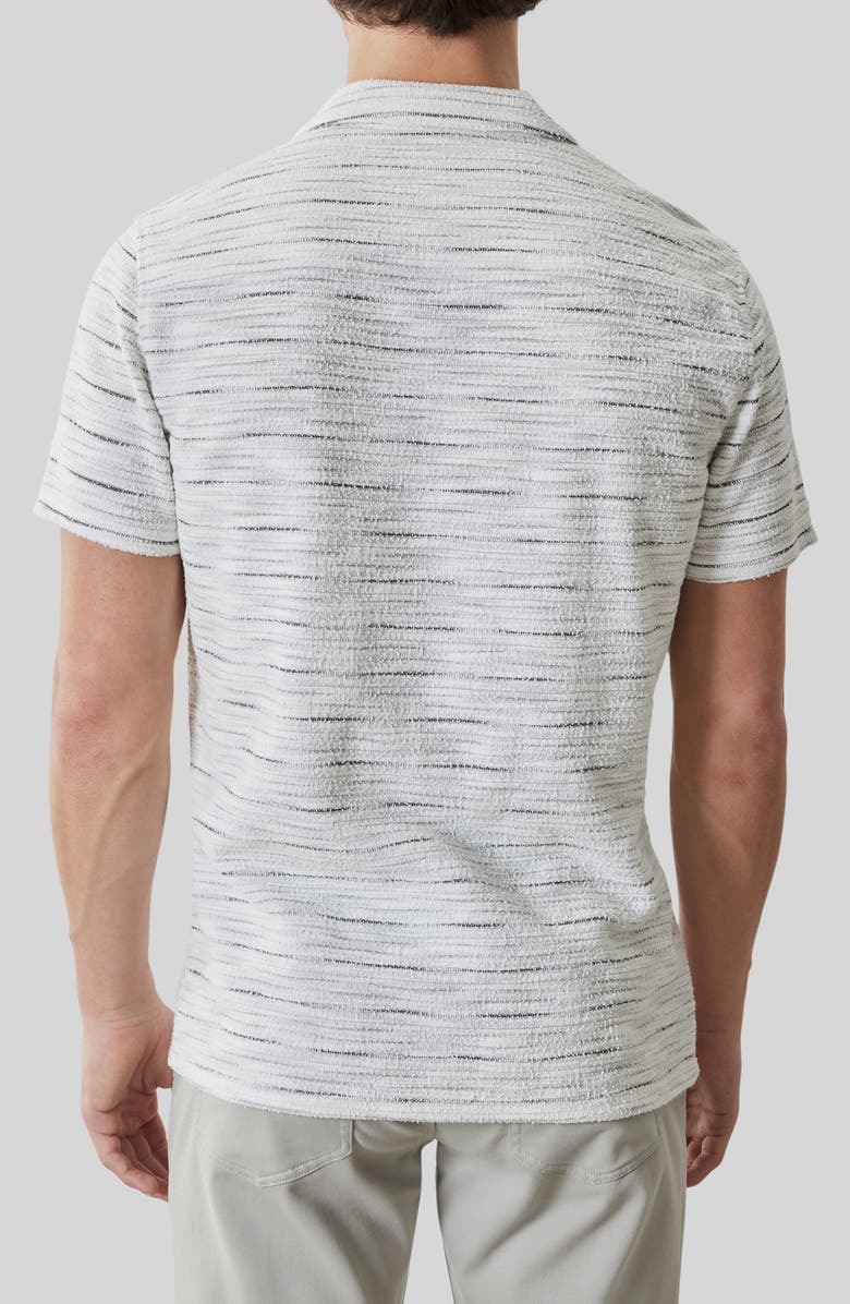 Robert Barakett Sage Short Sleeve Button-Up Shirt, Alternate, color, Swan