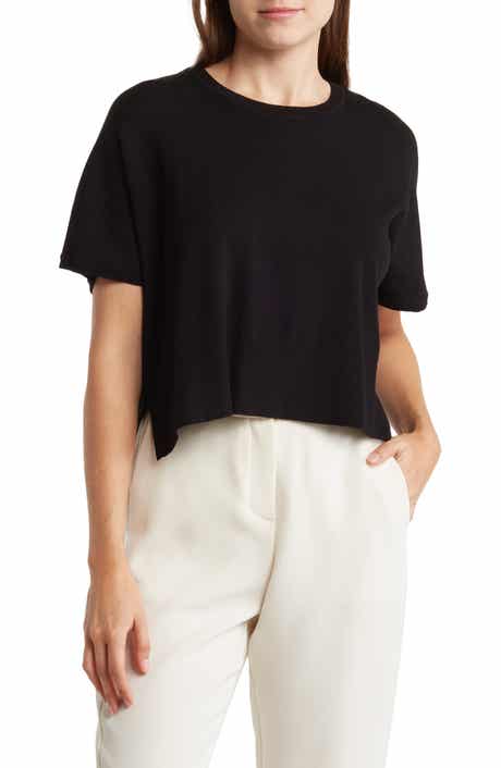 Splendid Jette Short Sleeve Crop Sweater