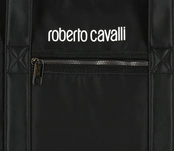 Roberto Cavalli Causal Drop Bottom Nylon Duffle Bag