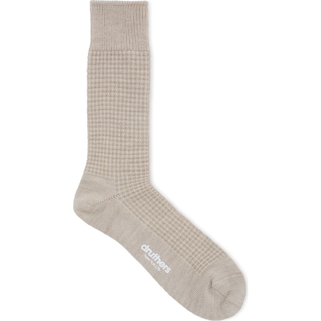 Druthers NYC Merino Wool Waffle Sock in Sand  product