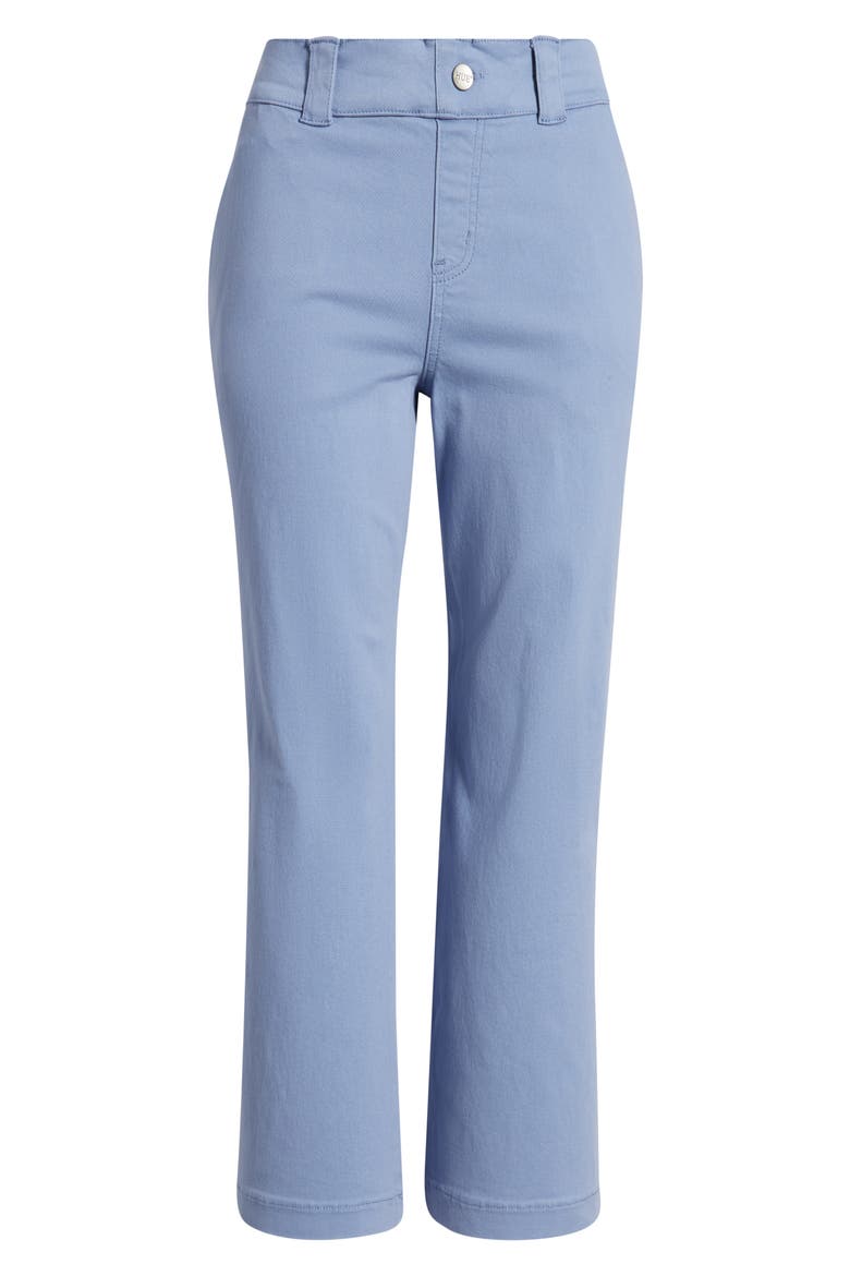 Kick Flare Stretch Cotton Pull-On Pants, Alternate, color, COLONY BLUE