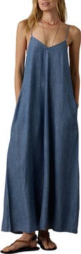 Faherty Tried & True Chambray Maxi Dress
