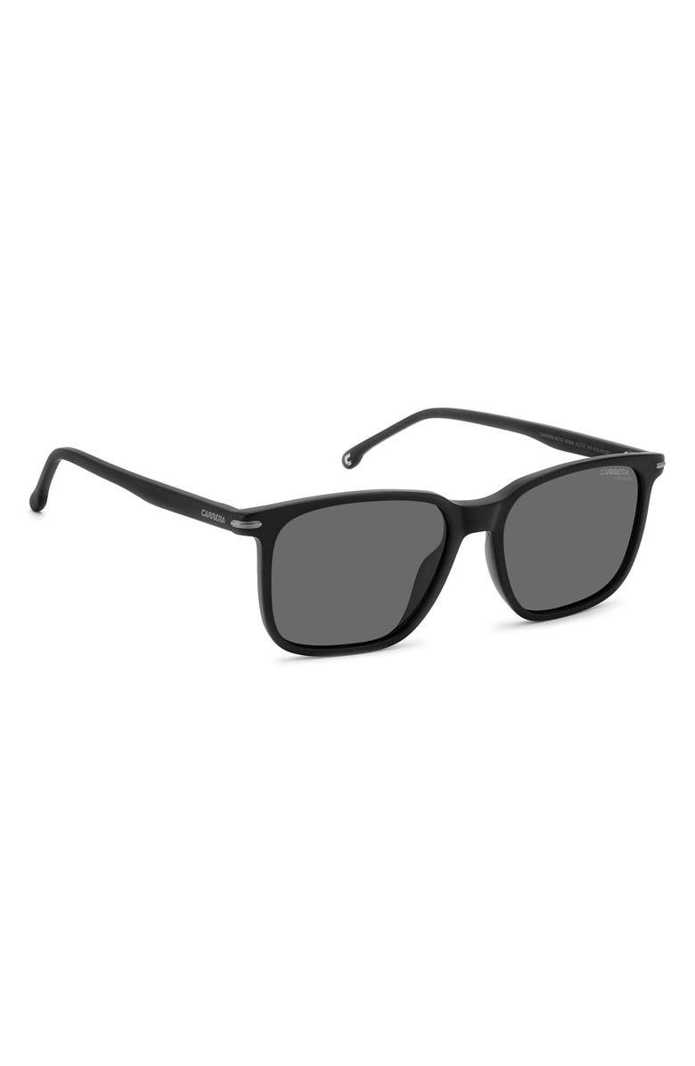 Carrera Eyewear 55mm Polarized Rectangular Sunglasses, Alternate, color, 
