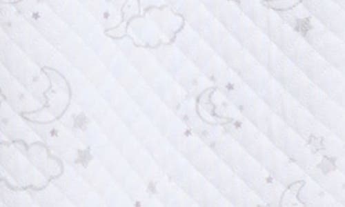 Kissy Kissy Jacquard Zip Pima Cotton Footie In White