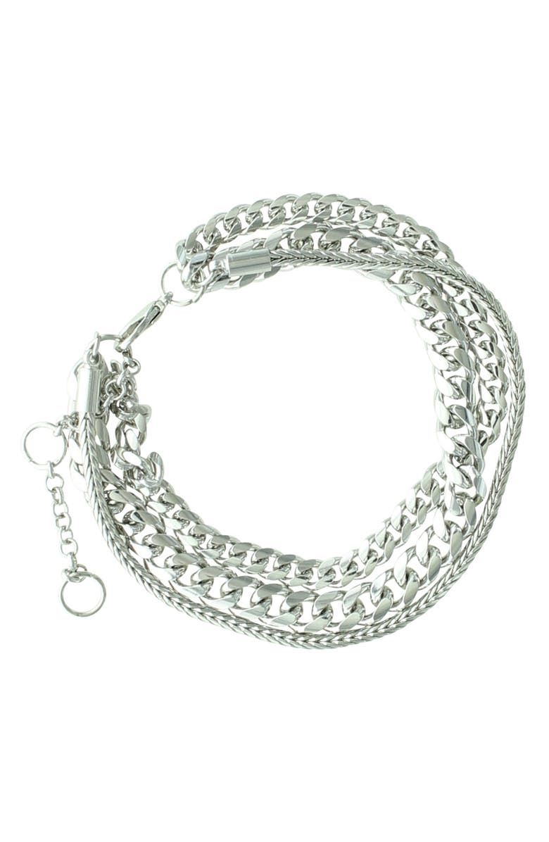OLIVIA WELLES Christy Chain Bracelet, Main, color, Silver