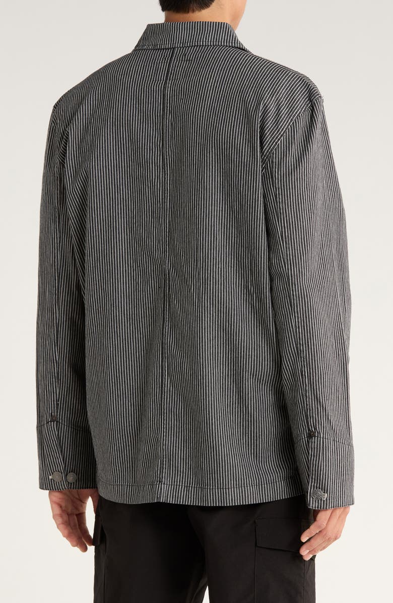 Civil Society Oversize Railroad Chore Jacket, Alternate, color, Black/ Sand