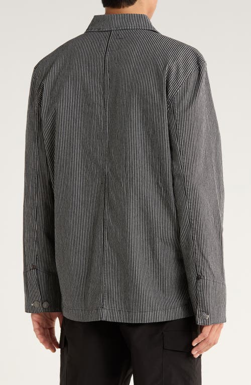 Civil Society Oversize Railroad Chore Jacket In Gray