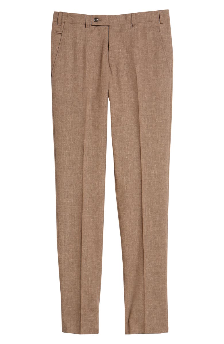 Ted Baker London Men's Jerome Flat Front Stretch Wool Blend Dress Pants, Alternate, color, 