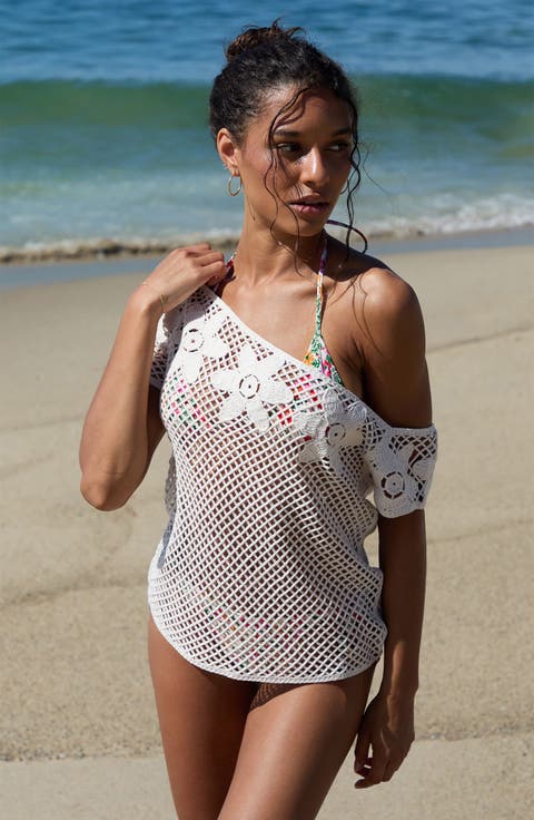 Valerie Open Stitch One-Shoulder Top