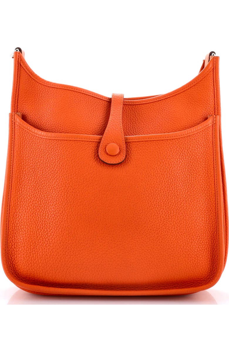Pre-Owned Hermes Evelyne Bag Gen III Clemence PM, Alternate, color, Orange H