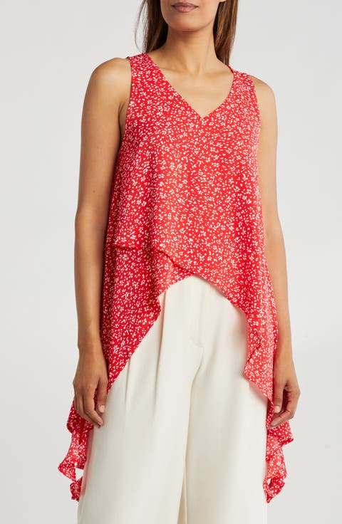 Printed Wrap Top