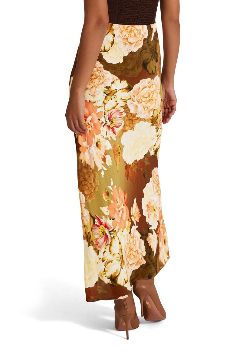 The Gwen Floral Print Maxi Skirt, Alternate, color, SIENNA
