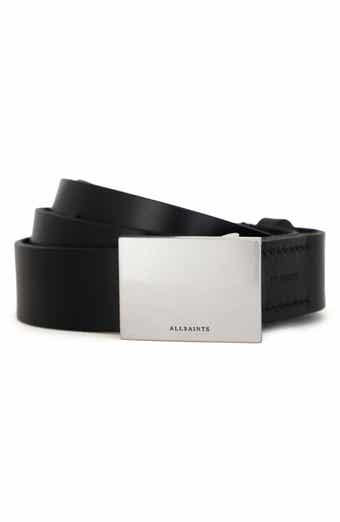Lucas Plate Buckle Leather Belt