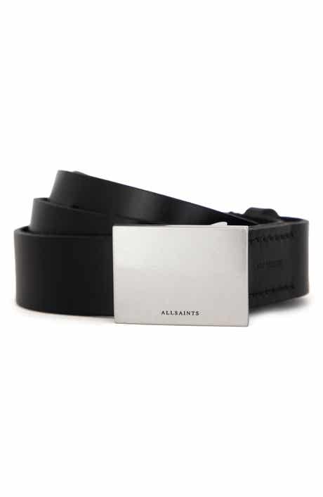 Lucas Plate Buckle Leather Belt
